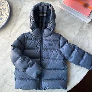 Burberry Kids Blue Down Jacket. Sz 8
